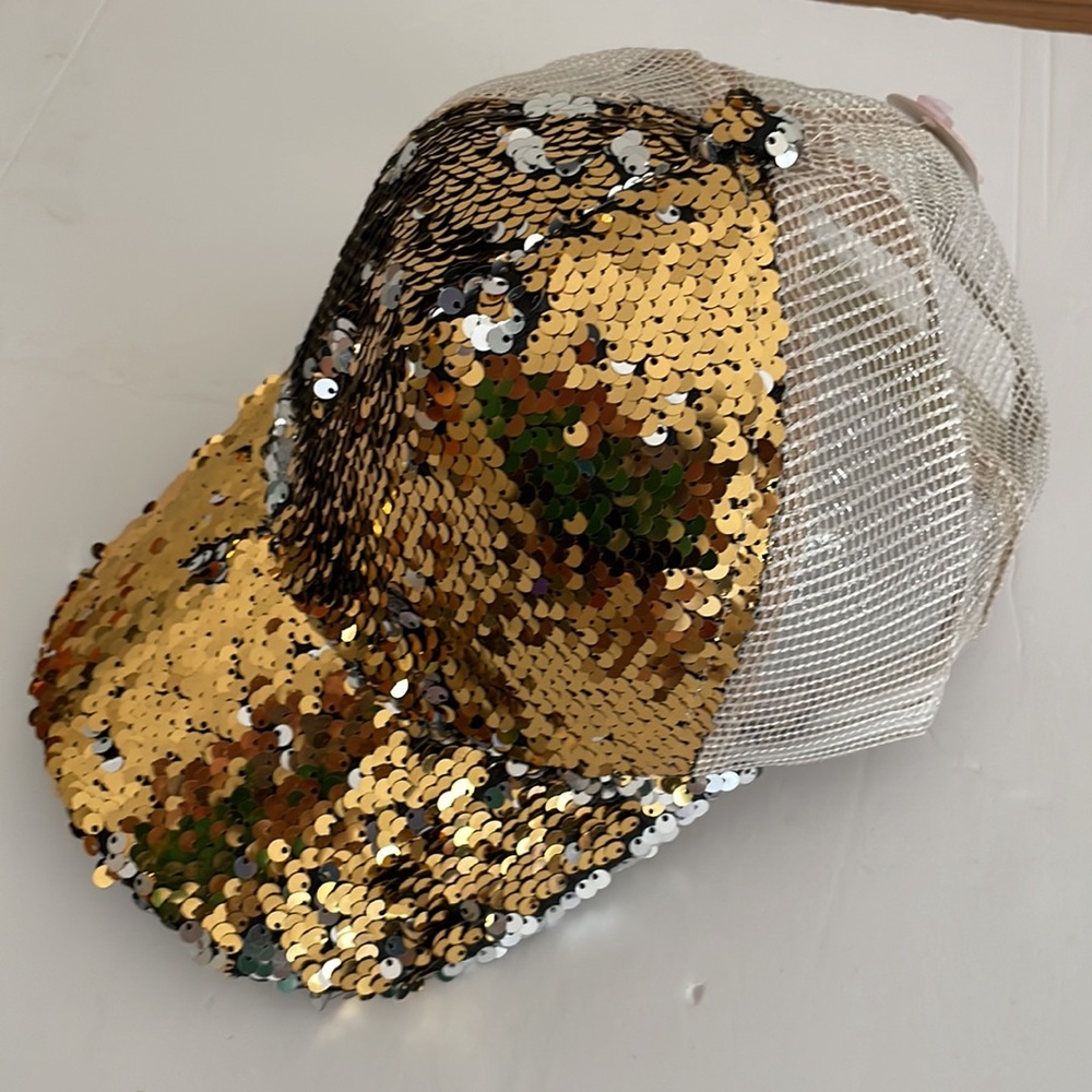 New Orleans Saints black and gold sequins hat - Picture 7 of 7
